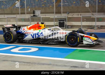 Sakhir, Bahreïn. 26 février 2025. Isack Hadjar, lors des essais de formule 1, sur le circuit international de Bahreïn. Crédit : Alessio Morgese / Emage / Alamy Live news Banque D'Images