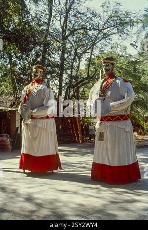 Paper mache figures soldat RAM navami festival, mumbai, maharashtra, Inde, Asie Banque D'Images