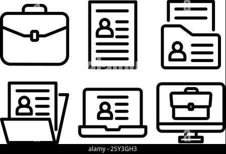 Icône porte-documents professionnel. Organisateur de dossiers de documents illustration de transport de travail de bureau d'entreprise. Illustration de Vecteur