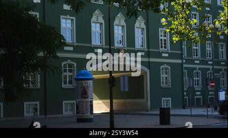Les détails de l'hôtel de ville de Szczecin, Pologne Banque D'Images