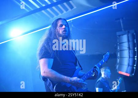 Dark Tranquillity, groupe de death metal mélodique suédois de Gothenburg, concert live, Melbourne, Australie. Banque D'Images