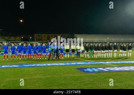 Biella, Italie. 18 décembre 2024. Italie, Biella, 18 décembre 2024 : photos du match général pendant le match de football de l'UEFA Womens Champions League entre la Juventus et Valerenga à Pozzo - Lamarmora à Biella, Italie. (Tommaso Fimiano/SPP) crédit : SPP Sport Press photo. /Alamy Live News Banque D'Images