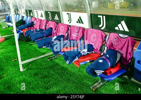 Biella, Italie. 18 décembre 2024. Italie, Biella, 18 décembre 2024 : photos du match général pendant le match de football de l'UEFA Womens Champions League entre la Juventus et Valerenga à Pozzo - Lamarmora à Biella, Italie. (Tommaso Fimiano/SPP) crédit : SPP Sport Press photo. /Alamy Live News Banque D'Images