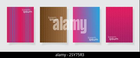 modèles d'affiche modernes arrière-plans abstraits dégradés de demi-teintes modèles d'affiche modernes arrière-plans vectoriels abstraits Illustration de Vecteur