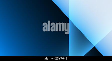 Fond abstrait avec des dégradés lisses bleu foncé avec des formes géométriques transparentes qui se chevauchent. Idéal pour les présentations d'affaires, site Web desig Illustration de Vecteur