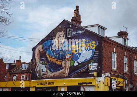 Vues générales autour de Headingley, Leeds, West Yorkshire, Royaume-Uni. 24 février 2025. Leeds, West Yorkshire, Royaume-Uni. Crédit : photographie de lumière attrapée Banque D'Images