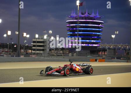 27.02.2025, Bahrain International circuit, Sakhir, test de formule 1 Bahreïn 2025 Charles Leclerc (mon) - Scuderia Ferrari - Ferrari SF-25 - Ferrari Banque D'Images