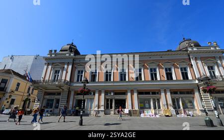 Beaux bâtiments le long de la rue Knez Mihailova à Belgrade, Serbie. Banque D'Images