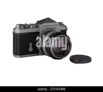 1967 Nikon F avec objectif 58mm f1.4 Banque D'Images
