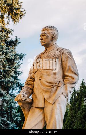 Statue de Staline dans sa ville natale de Gori en Géorgie Banque D'Images