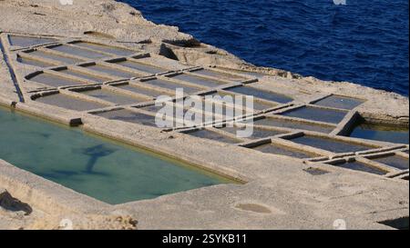 Salines de Gozo Banque D'Images
