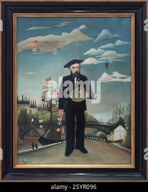 Henri Rousseau alias le douanier (1844-1910), moi-même. Portrait-paysage, 1890. Banque D'Images