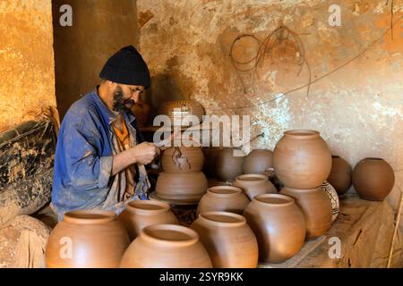 Safi, Maroc est connu pour ses poteries et céramiques, ses plages et sa riche histoire. Banque D'Images