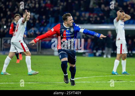 Bâle, Suisse. 01 mars 2025. Bâle, Suisse, 01 mars 2025 : le gardien de but Xherdan Shaqiri (10 Basel) lors du match de Super League entre le FC Basel 1893 et le FC Sion au salon Jakob-Park à Bâle, Suisse. Philipp Kresnik (Philipp Kresnik/SPP) crédit : SPP Sport Press photo. /Alamy Live News Banque D'Images