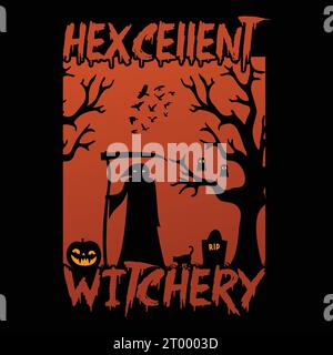 Enchanteur Halloween Creations : délices design effrayants et élégants Illustration de Vecteur