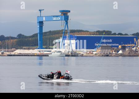 Babcock International, Rosyth Royal Dockyard, Fife Banque D'Images