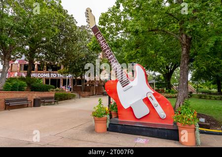 Vue aérienne de l'historique Grand Ole Opry à Nashville Tennessee Banque D'Images