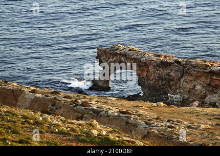 Méditerranée près de Mnajdra. Malte Banque D'Images