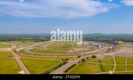 Vue aérienne du Talladega Super Speedway de NASCAR Banque D'Images