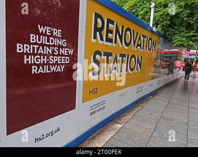 HS2 grande vitesse Two Birmingham Curzon St site, gare ferroviaire, Central Birmingham, West Midlands, Angleterre, ROYAUME-UNI, B4 7XG Banque D'Images