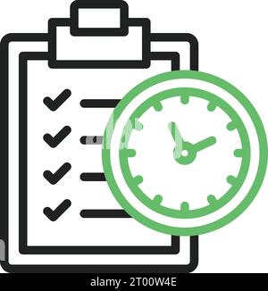 Image vectorielle de l'icône de gestion du temps. Illustration de Vecteur
