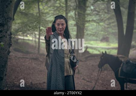 The Witcher : Blood Origin (Mini Series) année : 2022 USA épisode-3, :of Warriors, Wakes, and Wondrous Worlds réalisateur : Vicky Jewson, Sarah O'Gorman Michelle Yeoh Banque D'Images