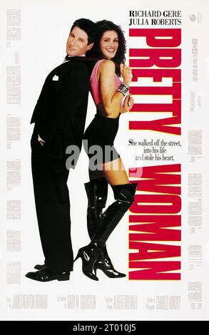 Pretty Woman année : 1990 USA réalisateur : Garry Marshall Richard Gere, Julia Roberts affiche américaine Banque D'Images