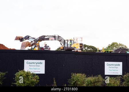 High Gate Edge Nouveau lotissement près de Ikea à Exeter EX2 - lieux pour les gens - Homes England Banque D'Images