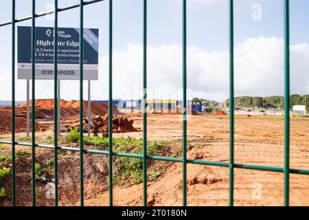 High Gate Edge Nouveau lotissement près de Ikea à Exeter EX2 - lieux pour les gens - Homes England Banque D'Images