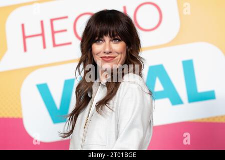L'actrice espagnole Blanca Suárez assiste au photocall 'Me He Hecho virall' à l'hôtel Urso le 03 octobre 2023 à Madrid, Espagne. Banque D'Images