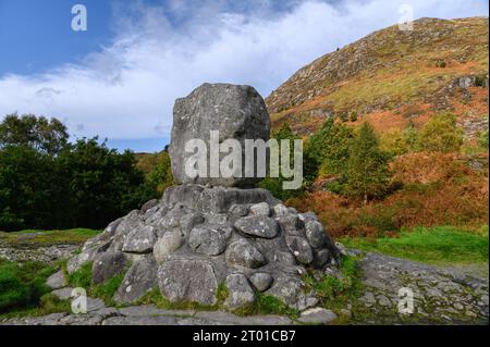 The Bruces Stone à Glentrool, Dumfries et Galloway, Écosse Banque D'Images