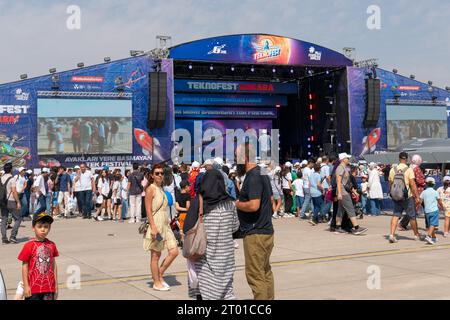 Ankara, Turquie - 2 septembre 2023 : Teknofest Aerospace and Technology Festival avec Crowded. Banque D'Images