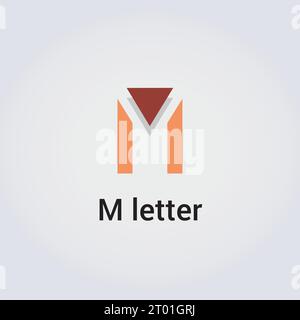 M Letter Icon Design logo isolé unique Design marque identité d'entreprise diverses couleurs éditable modèle vectoriel monogramme emblème Illustration marque Illustration de Vecteur