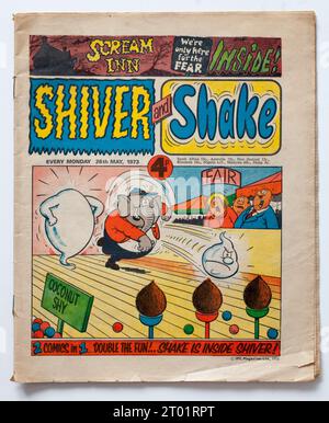 Shiver et Shake Comic Banque D'Images