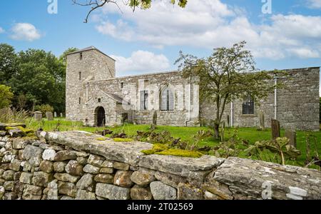 Église Saint-Jean-Baptiste - Église normande à Edlingham, Northumberland, Royaume-Uni, le 24 septembre 2023 Banque D'Images