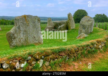 East Aquhorthies Stone Circle près d'Inverurie, Aberdeenshire, Écosse Banque D'Images