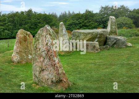 East Aquhorthies Stone Circle près d'Inverurie, Aberdeenshire, Écosse Banque D'Images