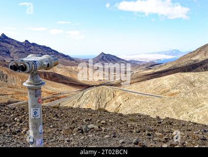 Télescope au Mirador Astronómico de Sicasumbre, Fuerteventura, Îles Canaries, Espagne - 20 septembre 2023 Banque D'Images