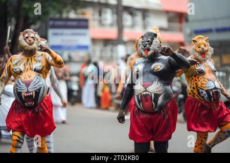 Athachamayam à Piravom Kerala, Inde Banque D'Images