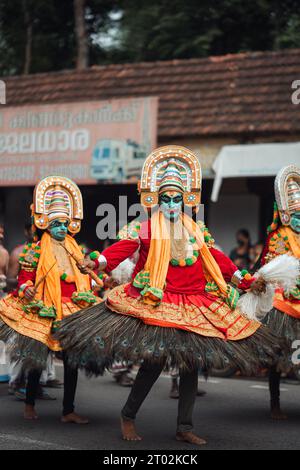 Athachamayam à Piravom Kerala, Inde Banque D'Images