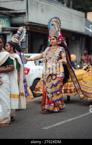 Athachamayam à Piravom Kerala, Inde Banque D'Images