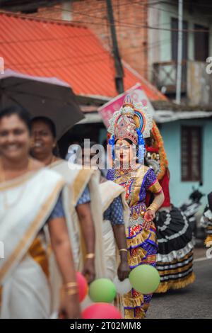 Athachamayam à Piravom Kerala, Inde Banque D'Images