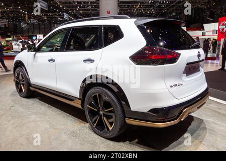 Présentation du prototype Premium X-Trail de Nissan au salon international de l'automobile de Genève. Suisse - 1er mars 2016. Banque D'Images