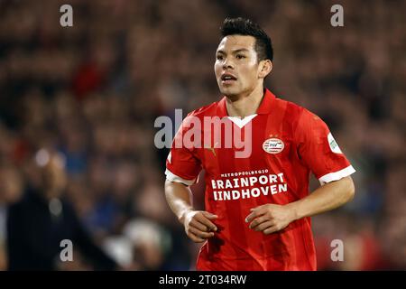 Eindhoven, pays-Bas. 03 octobre 2023. EINDHOVEN - Hirving Lozano du PSV Eindhoven lors du match de l'UEFA Champions League entre le PSV Eindhoven et le Sevilla FC au stade Phillips le 3 octobre 2023 à Eindhoven, aux pays-Bas. ANP MAURICE VAN STEEN crédit : ANP/Alamy Live News crédit : ANP/Alamy Live News Banque D'Images