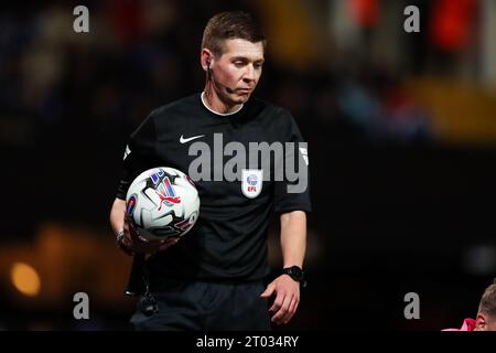 Ipswich, Royaume-Uni. 03 octobre 2023. Arbitre Matt Donohue lors du match du championnat EFL Ipswich Town FC contre Hull City FC SKY BET à Portman Road, Ipswich, Royaume-Uni le 3 octobre 2023 Credit : Every second Media/Alamy Live News Banque D'Images