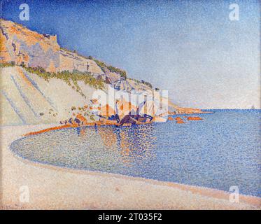Cassis, Cap Lombard, Opus 196, 1889, peinture de Paul Signac Banque D'Images