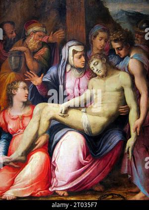 Pieta, peinture de Giorgio Vasari Banque D'Images