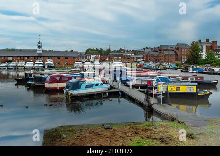 Canal Basin, Stourport-on-Severn, Worcestershire, Angleterre Banque D'Images