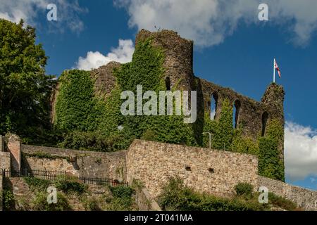 Château de Haverfordwest, Haverfordwest, Pembrokeshire, pays de Galles Banque D'Images