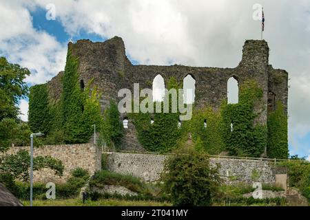 Château de Haverfordwest, Haverfordwest, Pembrokeshire, pays de Galles Banque D'Images